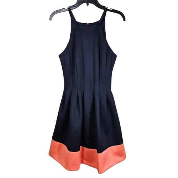 Vince Camuto Dresses & Skirts - NEW VINCE CAMUTO Fit and Flare Skater Dress NAVY BLUE & MELON Size 6 Formal Prom